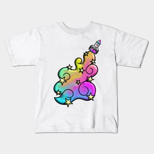 Rocket Rainbows 3D Kids T-Shirt